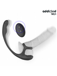 ADDICTED TOYS PLUG ANAL VIBRACION Y WAVING 360º Y ESTIMULADOR TESTICULOS